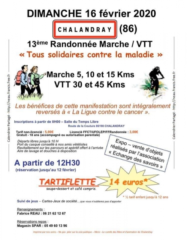 CHALANDRAY (86) - Dimanche 16 fevrier 2020 Tract_65148